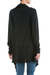 Cardigan sweater, 'Black Waterfall Dream' - Long Sleeved Black Cardigan Sweater from Peru (image 2c) thumbail