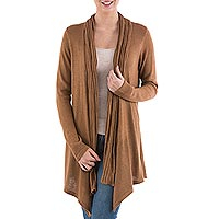Featured review for Cardigan sweater, Copper Waterfall Dream