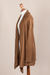 Cardigan sweater, 'Copper Waterfall Dream' - Long Sleeved Brown Cardigan Sweater from Peru (image 2e) thumbail