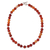 Carnelian beaded necklace, 'Carnelian Beauty' - Artisan Crafted Carnelian Necklace from Peru thumbail