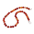 Carnelian beaded necklace, 'Carnelian Beauty' - Artisan Crafted Carnelian Necklace from Peru (image 2d) thumbail