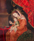 'The Child's Supper' - Mary and Baby Jesus Painting Peruvian Religious Art thumbail