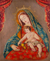 'Our Lady of the Little Bird' - Religious Art Colonial Replica Painting of Mary and Jesus thumbail