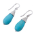 Sterling silver dangle earrings, 'Blue Fruits' - Sterling Silver Reconstituted Turquoise Dangle Earrings Peru (image 2d) thumbail