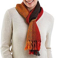 100% alpaca scarf,