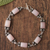 Opal-Gliederarmband - Gliederarmband aus rosafarbenem Opal und Sterlingsilber aus Peru