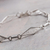 Sterling silver filigree link bracelet, 'Sparkling Rhombi' - Sterling Silver Filigree Rhombus Link Bracelet from Peru (image 2b) thumbail