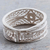 Silver filigree band ring, 'Heart of the Star' - 950 Silver Filigree Band Ring from Peru (image 2d) thumbail