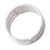 Silver filigree band ring, 'Shining Crescents' - Artisan Crafted Wide 950 Silver Filigree Band Ring from Peru (image 2d) thumbail