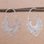 Silver filigree hoop earrings, 'Wings in Flight' - 950 Silver Filigree Hoop Earrings from Peru (image 2) thumbail
