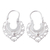 Silver filigree hoop earrings, 'Wings in Flight' - 950 Silver Filigree Hoop Earrings from Peru thumbail