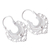 Silver filigree hoop earrings, 'Wings in Flight' - 950 Silver Filigree Hoop Earrings from Peru (image 2d) thumbail