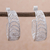 Silver filigree half-hoop earrings, 'Sparkling Crescents' - 950 Silver Filigree Half Hoop Earrings from Peru (image 2) thumbail