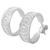 Silver filigree half-hoop earrings, 'Sparkling Crescents' - 950 Silver Filigree Half Hoop Earrings from Peru (image 2d) thumbail