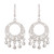 Silver filigree chandelier earrings, 'Sparkling Chandeliers' - 950 Silver Filigree Chandelier Earrings from Peru thumbail