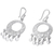 Silver filigree chandelier earrings, 'Sparkling Chandeliers' - 950 Silver Filigree Chandelier Earrings from Peru (image 2e) thumbail