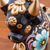 Ceramic figurine, 'Big Black Pucara Bull' - Painted Floral Metallic and Black Ceramic Bull from Peru (image 2b) thumbail