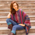 Striped kimono sleeve sweater, 'Fiesta Dance' - Colorful Striped Alpaca Wool Blend Sweater from Peru thumbail