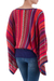 Striped kimono sleeve sweater, 'Cuzco Dance' - Peruvian Knit Bohemian Drape Sweater in Multicolor Pattern (image 2d) thumbail