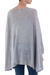 Cotton blend sweater, 'Mountain Breeze' - Soft Knit Bohemian Style Grey Drape Sweater from Peru (image 2d) thumbail