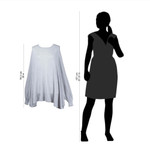 Cotton blend sweater, 'Mountain Breeze' - Soft Knit Bohemian Style Grey Drape Sweater from Peru