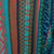 Striped kimono sleeve sweater, 'Lima Dance' - Bohemian Knit Sweater from Peru in Turquoise Stripes (image 2g) thumbail