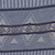 Poncho de mezcla de algodón - Poncho bohemio en patrón geométrico azul de Perú