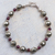 Garnet and pyrite beaded bracelet, 'Silvery Love' - Garnet Pyrite 925 Silver Artisan Crafted Beaded Bracelet (image 2) thumbail