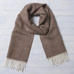 Men's 100% baby alpaca scarf, 'Lovely Chestnut' - Men's Brown 100% Baby Alpaca Wool Scarf from Peru