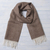 Men's 100% baby alpaca scarf, 'Lovely Chestnut' - Men's Brown 100% Baby Alpaca Wool Scarf from Peru thumbail