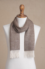 Men's 100% baby alpaca scarf, 'Lovely Chestnut' - Men's Brown 100% Baby Alpaca Wool Scarf from Peru
