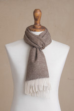Men's 100% baby alpaca scarf, 'Lovely Chestnut' - Men's Brown 100% Baby Alpaca Wool Scarf from Peru