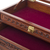 Leather and wood jewelry box, 'Paradise Memories' - Leather and Wood Wood Jewelry Box with Bird Motifs (image 2f) thumbail