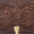 Leather and wood jewelry box, 'Paradise Memories' - Leather and Wood Wood Jewelry Box with Bird Motifs (image 2h) thumbail