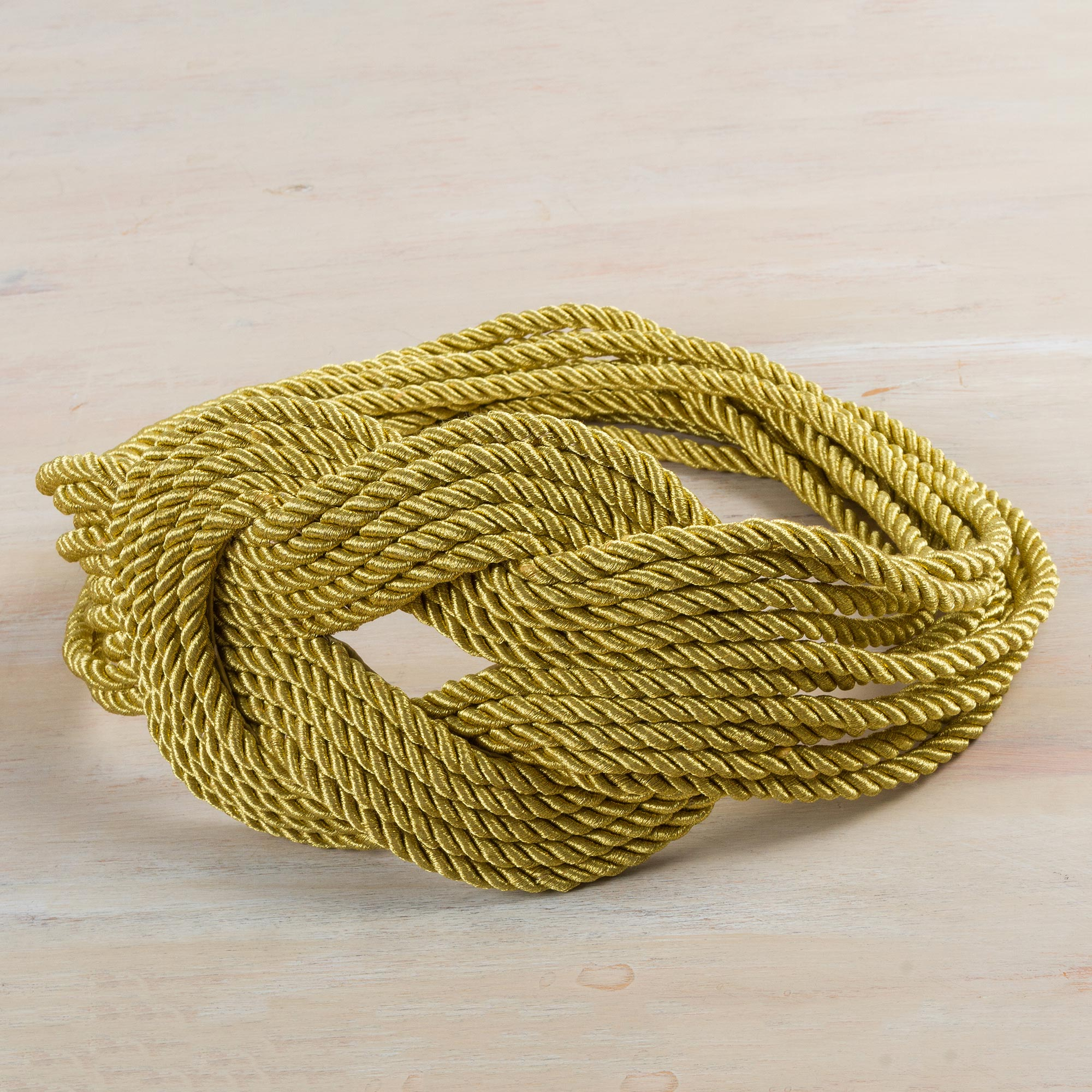 Made Modern Rope Belt in Gold Color 
