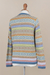 100% alpaca cardigan, 'Sweet Cake' - Multicolor 100% Alpaca Cardigan Sweater from Peru (image 2e) thumbail
