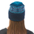 100% alpaca hat, 'Andean Snow' - 100% Alpaca Knit Hat in Teal and Seafoam from Peru (image 2c) thumbail