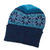 100% alpaca hat, 'Andean Snow' - 100% Alpaca Knit Hat in Teal and Seafoam from Peru (image 2d) thumbail