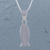 Sterling silver pendant necklace, 'Hungry Fish' - Sterling Silver Fish Pendant Necklace from Peru