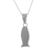 Collar colgante de plata esterlina - Collar con colgante de pez de plata esterlina de Perú