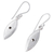 Sterling silver dangle earrings, 'Shining Eyes' - Fair Trade Sterling Silver Hook Earrings from Peru (image 2d) thumbail