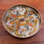 Reverse painted glass tray, 'Floral Heaven' - Reverse Painted Glass Tray with Elegant Floral Motifs (image 2) thumbail