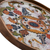 Reverse painted glass tray, 'Floral Heaven' - Reverse Painted Glass Tray with Elegant Floral Motifs (image 2b) thumbail
