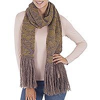 100% baby alpaca scarf,