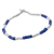 Sodalite beaded bracelet, 'Stylish Blue' - Hand Crafted Sodalite and Sterling Silver Bracelet from Peru thumbail
