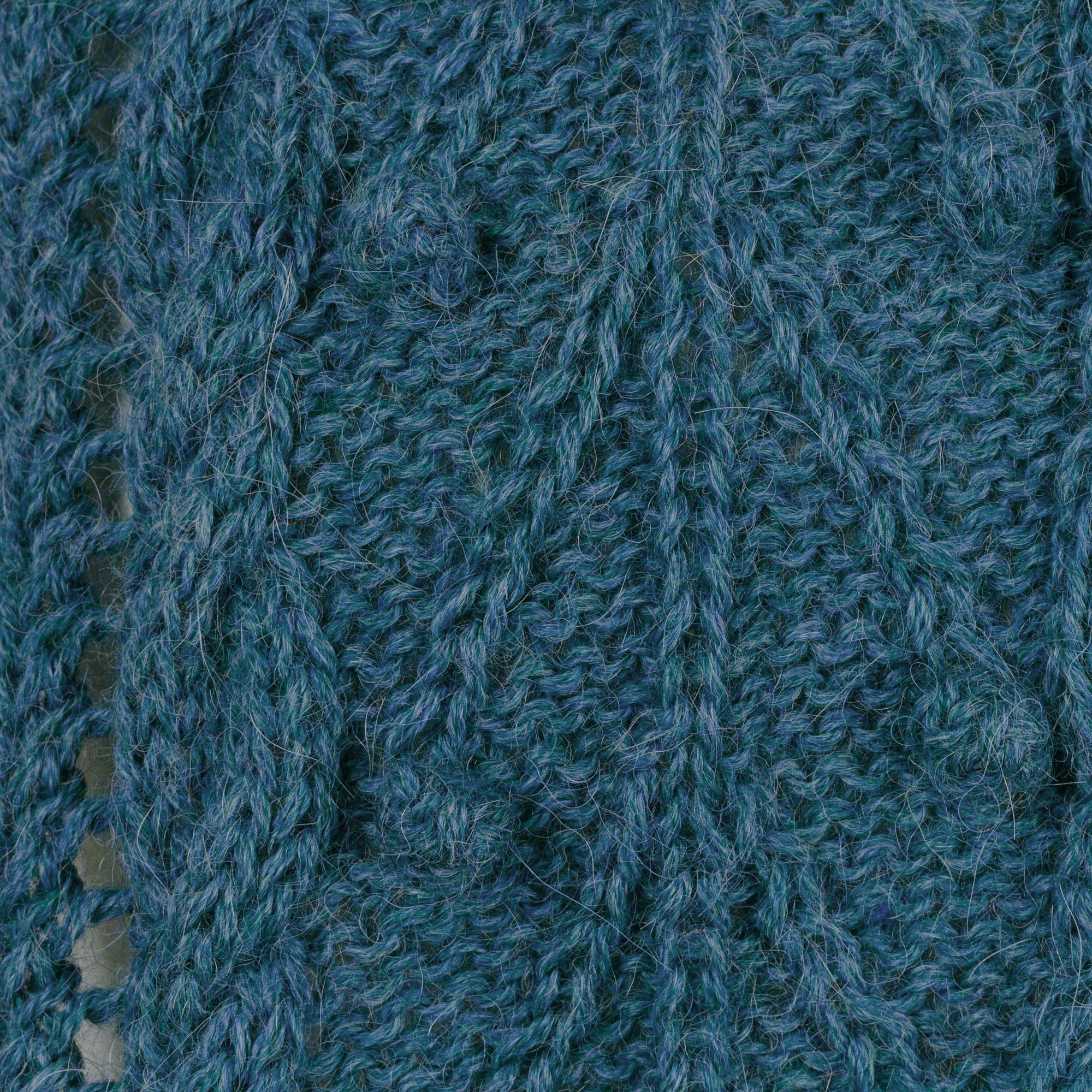 100% Alpaca Handwoven Scarf with Tassels in Teal from Peru - Rainy ...