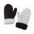 100% alpaca reversible mittens, 'Striking Contrast' - Peruvian Reversible 100% Alpaca Black and Eggshell Mittens (image 2d) thumbail
