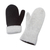 100% alpaca reversible mittens, 'Striking Contrast' - Peruvian Reversible 100% Alpaca Black and Eggshell Mittens (image 2e) thumbail