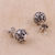 Sterling silver filigree stud earrings, 'Sweet Charmer' - Vintage Style 925 Sterling Silver Filigree Stud Earrings (image 2c) thumbail