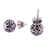 Sterling silver filigree stud earrings, 'Sweet Charmer' - Vintage Style 925 Sterling Silver Filigree Stud Earrings (image 2f) thumbail